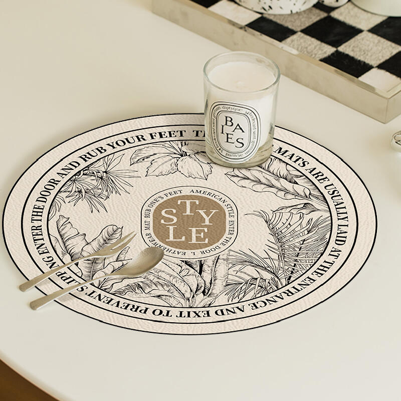 4design floral round sink mat