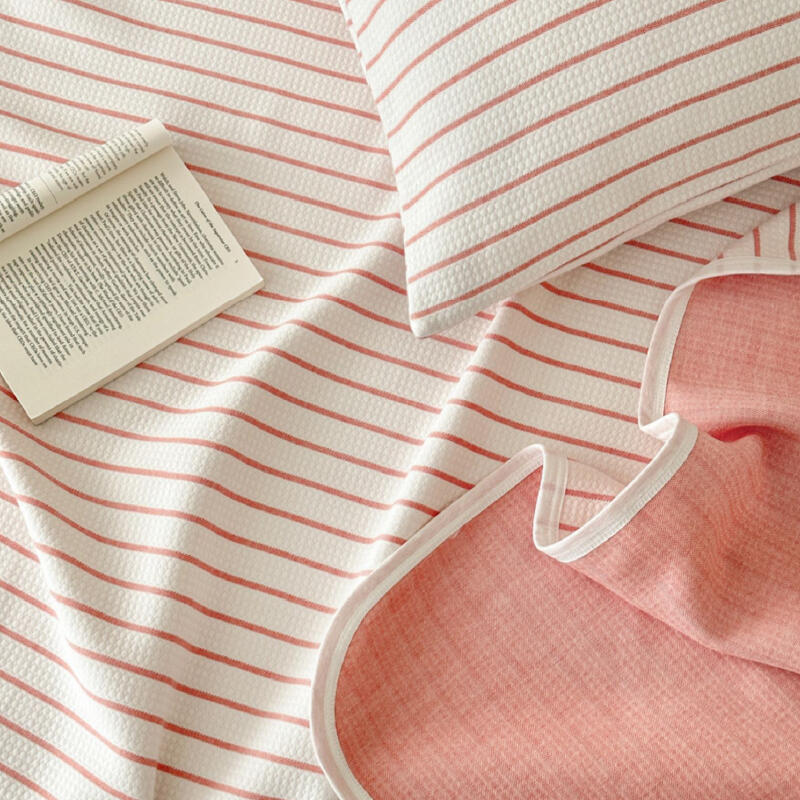 3color casual stripe summer quilt