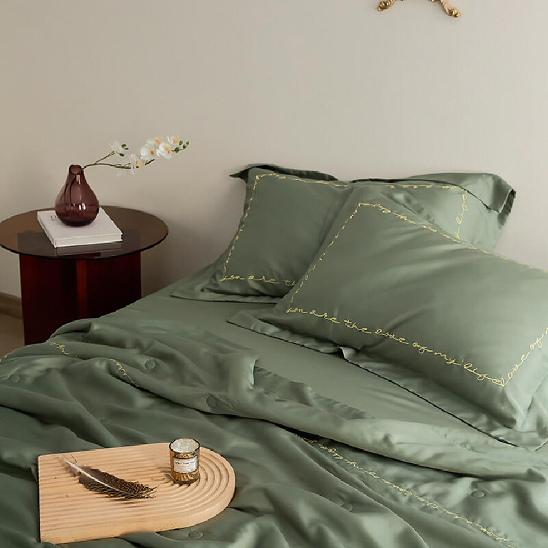 5color simple frill quilt & pillow sheets set