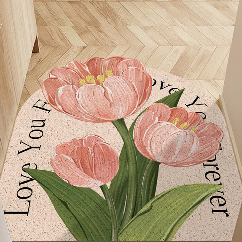 elegant tulip door mat