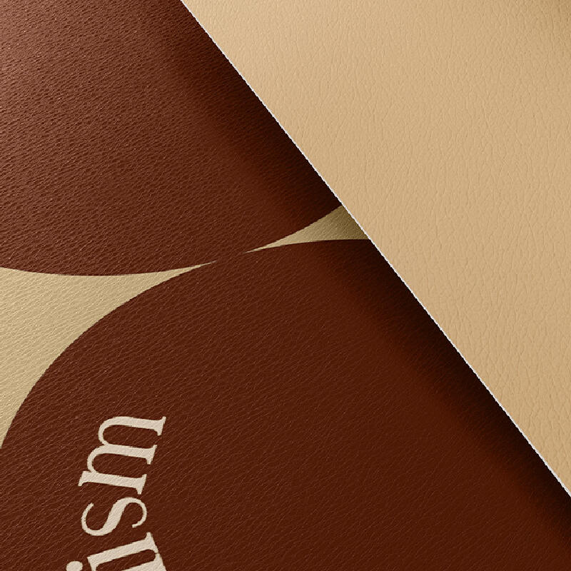 2color brown circle minimalism coaster