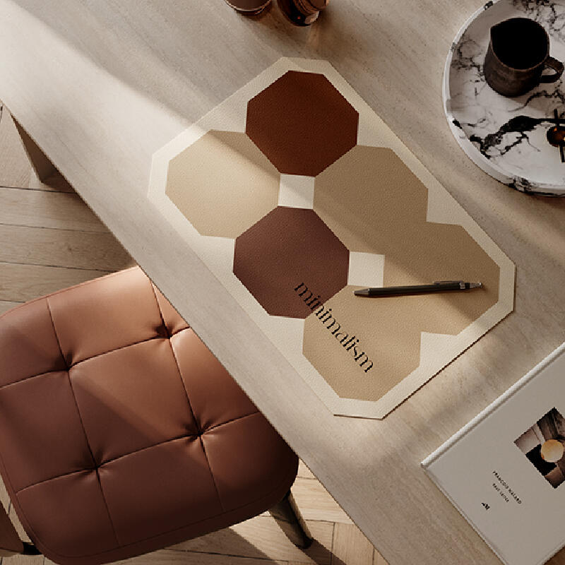 square minimalism brick place mat