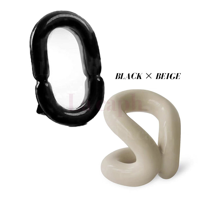 ceramic brush stand & miror (3colors)