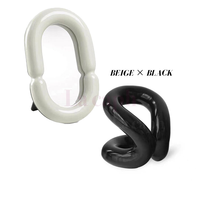 ceramic brush stand & miror (3colors)
