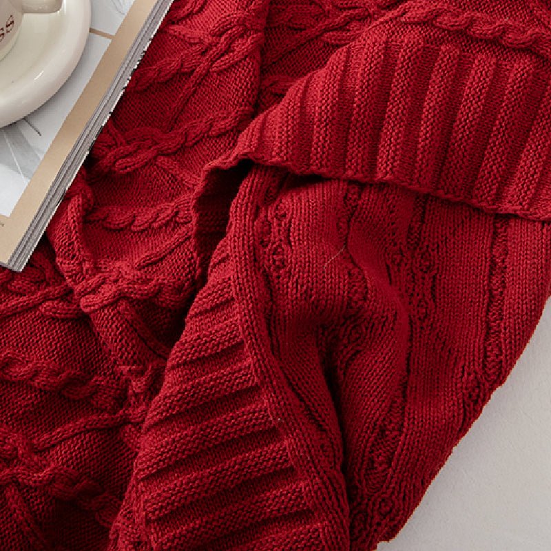 3color sweater design blanket