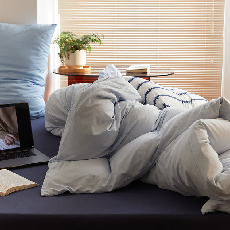 3design blue simple bedlinen set