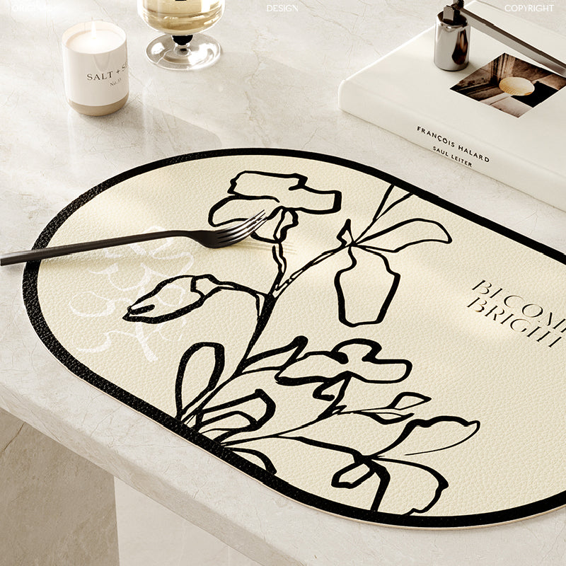 becomes bright nile flower place mat