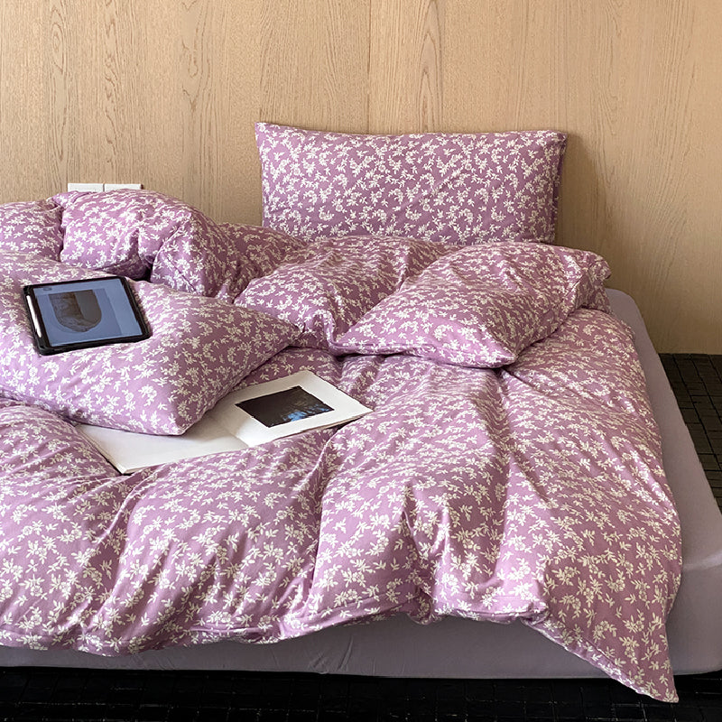 2design natural floral flower bedlinen set