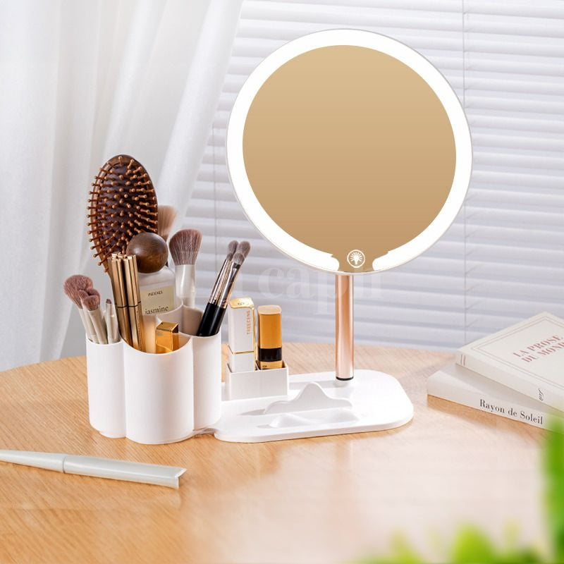 LED makeup mirror with storage (3types)
