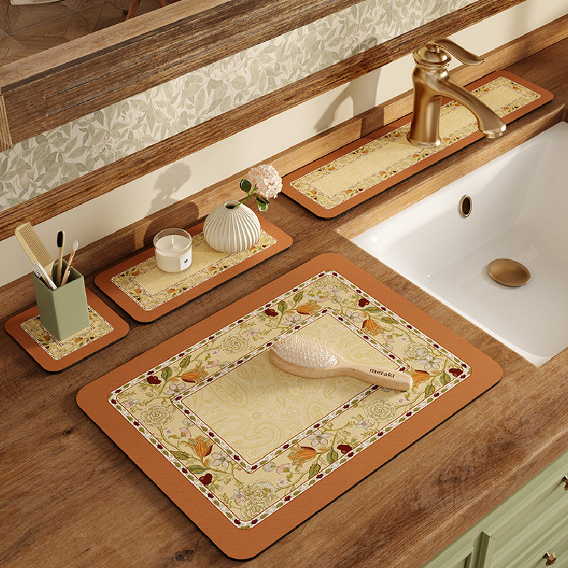 elegant flower bathroom coaster