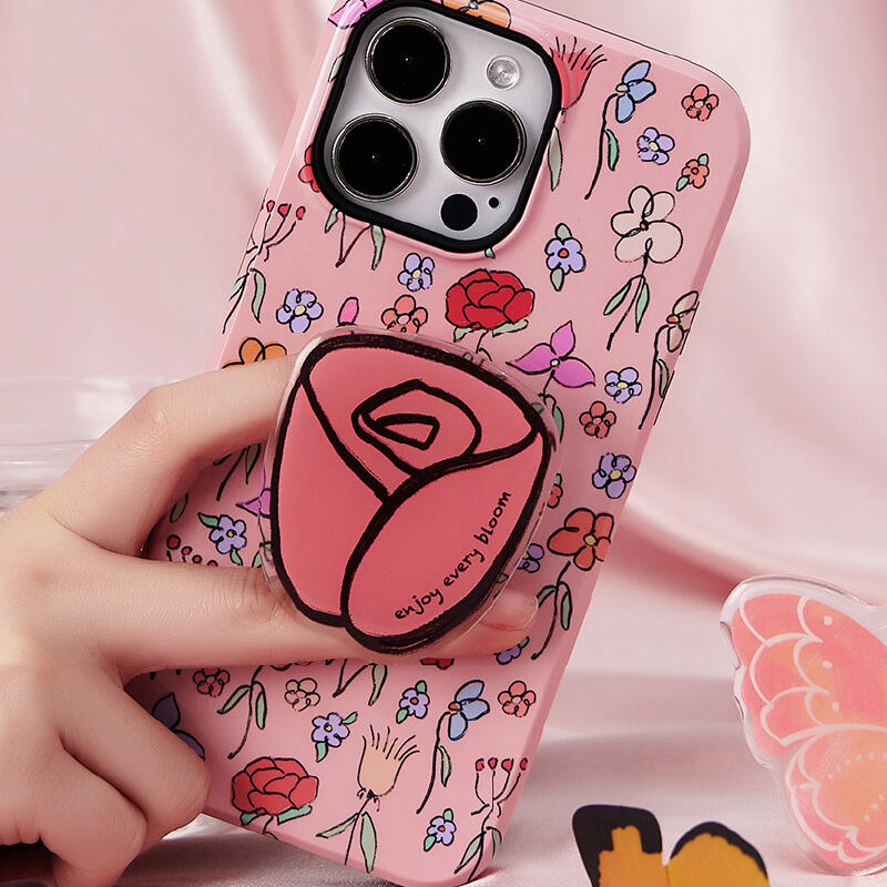 pink poo butterfly iPhone case