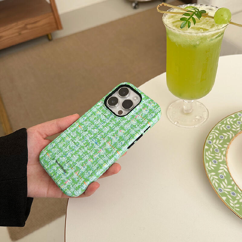 colorful tweed iPhone case