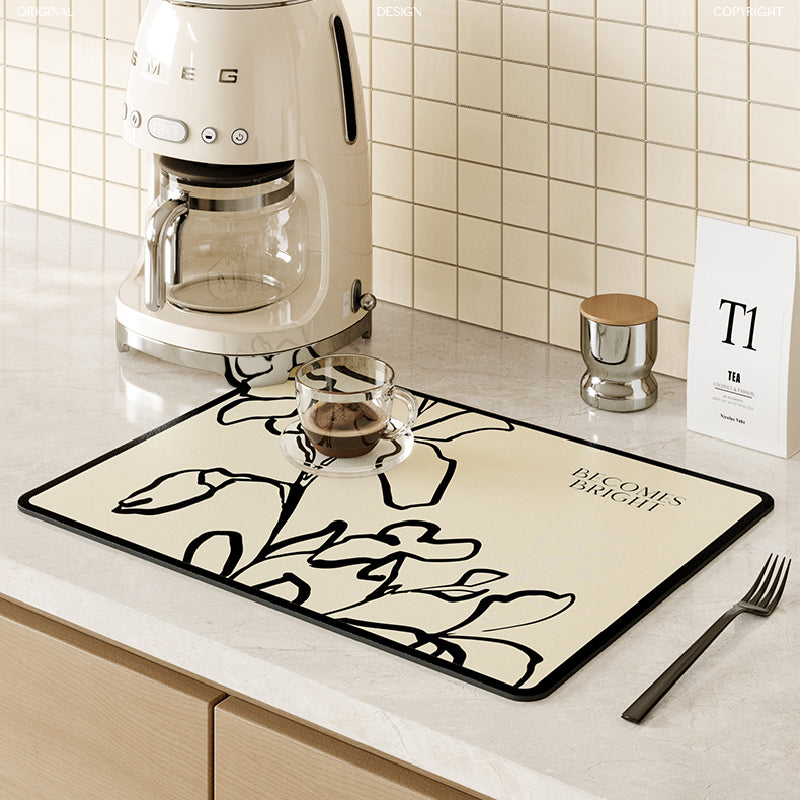 becomes bright nile flower sink mat
