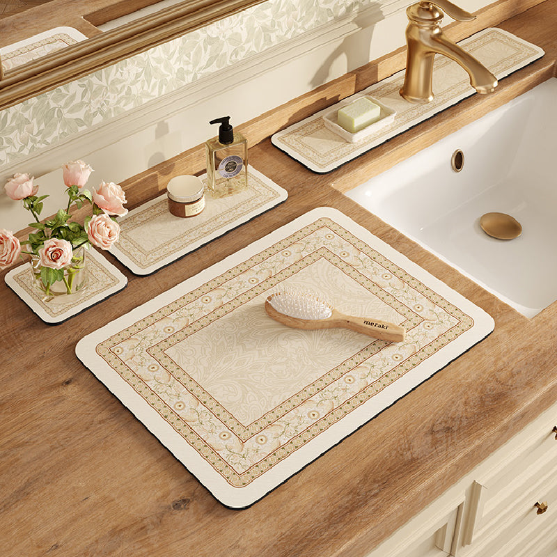 elegant flower bathroom coaster