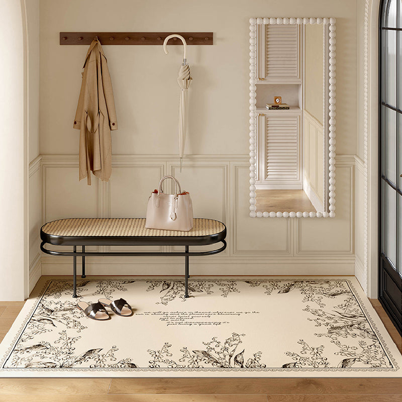 girly monochrome door mat