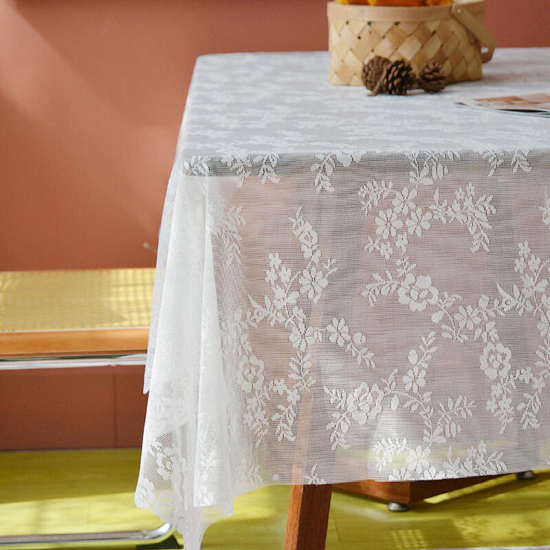 3design white summer lace table cloth