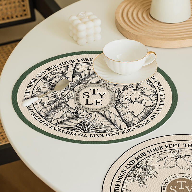 4design floral round sink mat