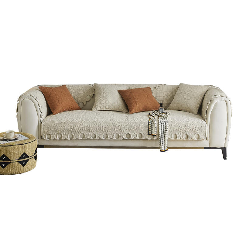3color elegant jacquard sofa cover
