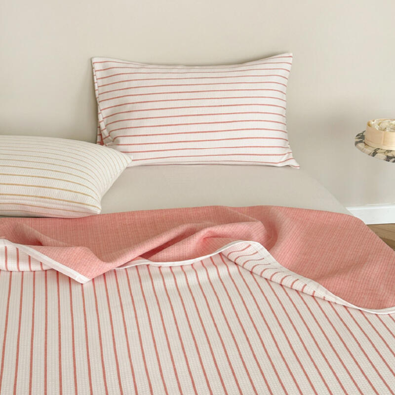 3color casual stripe summer quilt