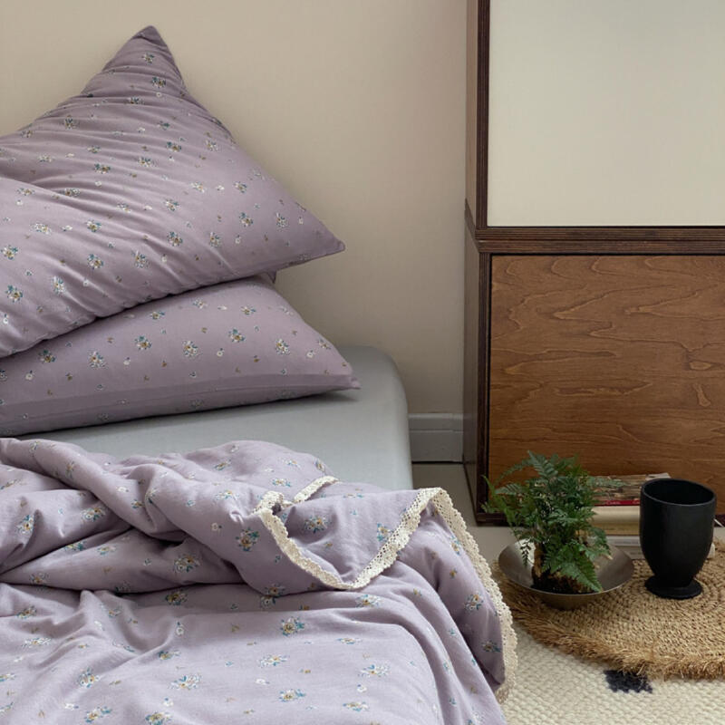 8design natural floral summer quilt