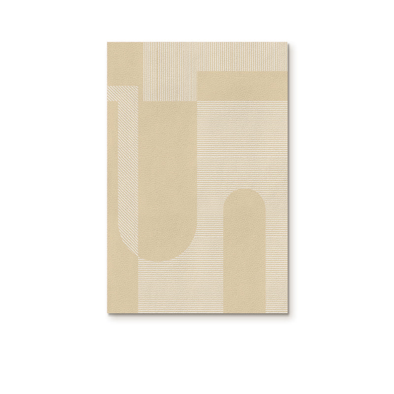 6design cream geometric pattern door mat