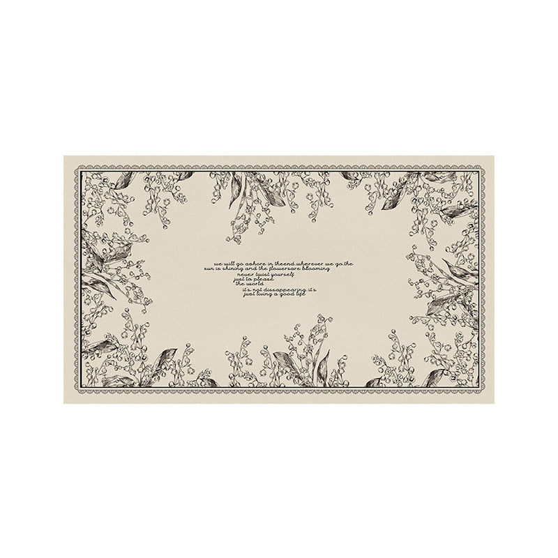 girly monochrome door mat