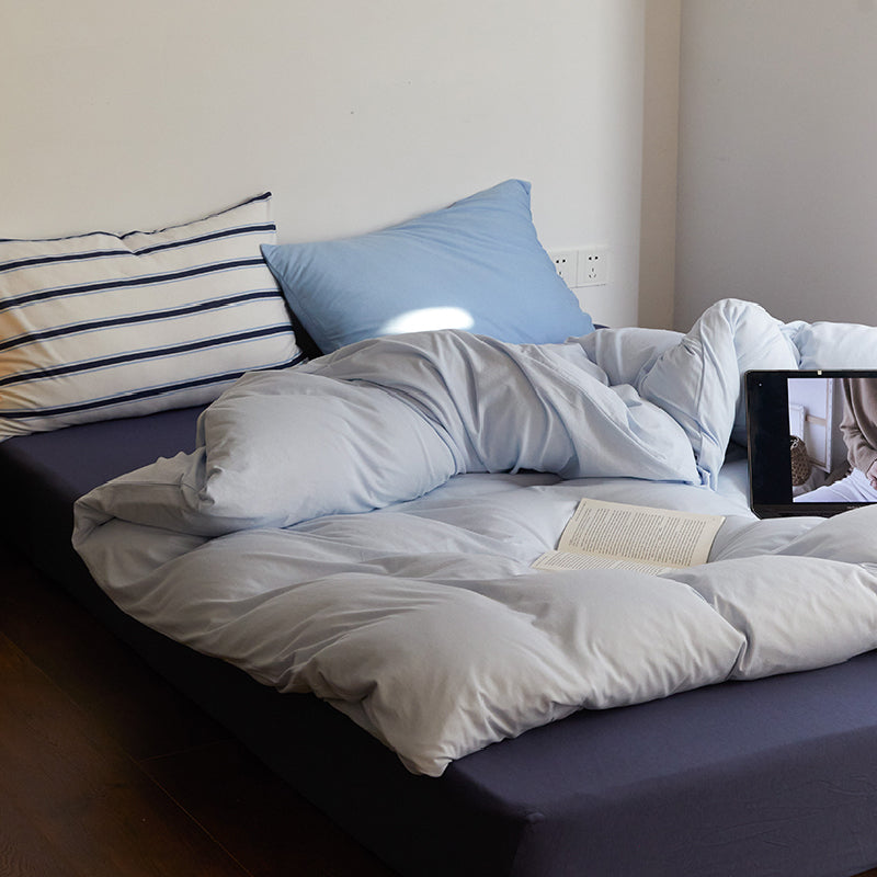 3design blue simple bedlinen set