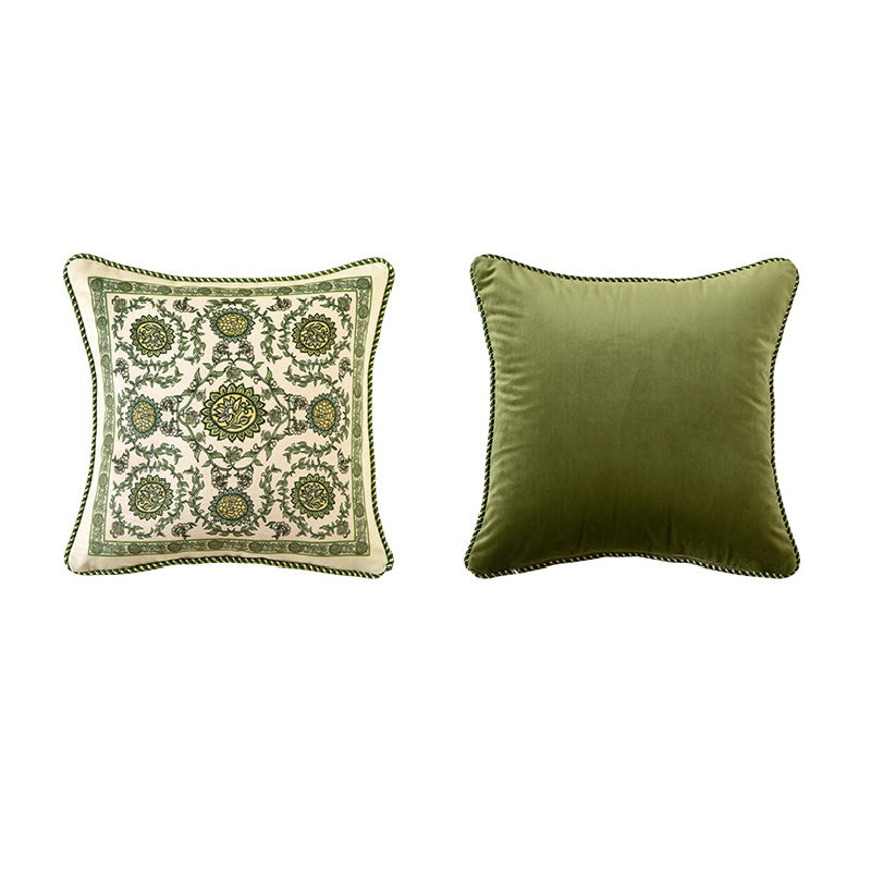 green ethnic vintage cushion