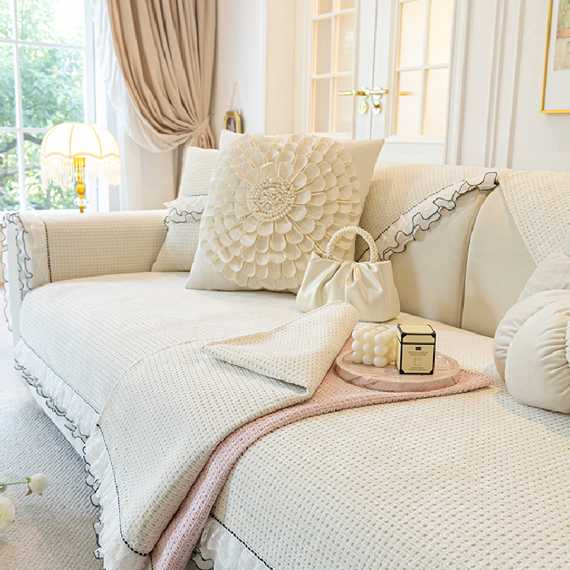 4design frill black line feminine sofacover