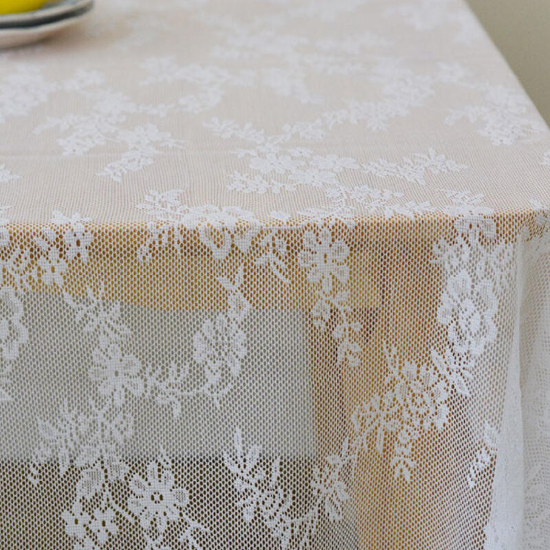 3design white summer lace table cloth