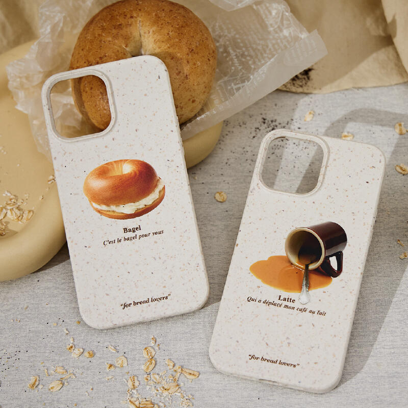 bagel latte natural iPhone case