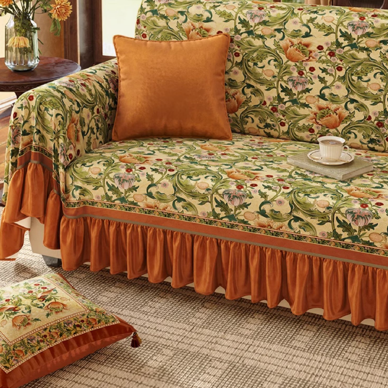 8design ethnic gorgeous flower sofa cover