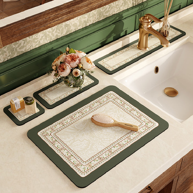 elegant flower bathroom coaster