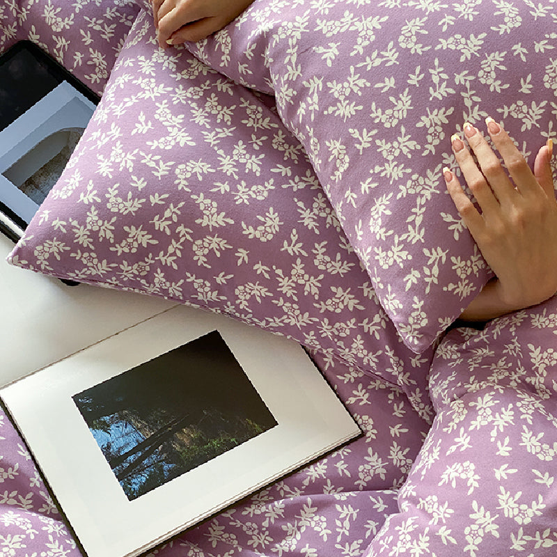 2design natural floral flower bedlinen set