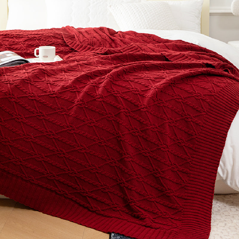 3color sweater design blanket
