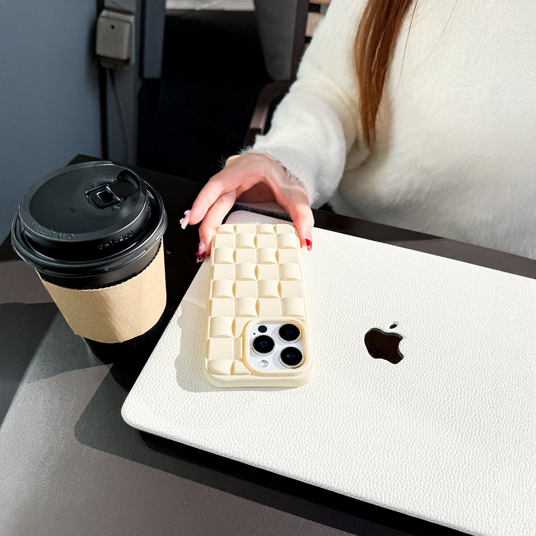 Waffle Grid Soft iPhone Case