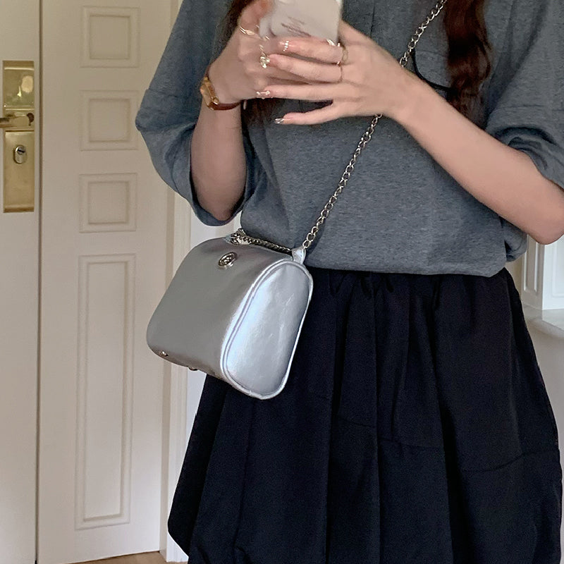 elegant compact shoulder bag