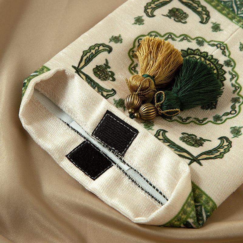 green ethnic vintage tissue case