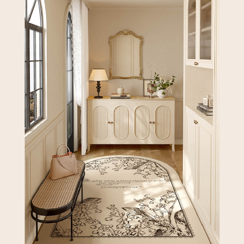 girly monochrome door mat