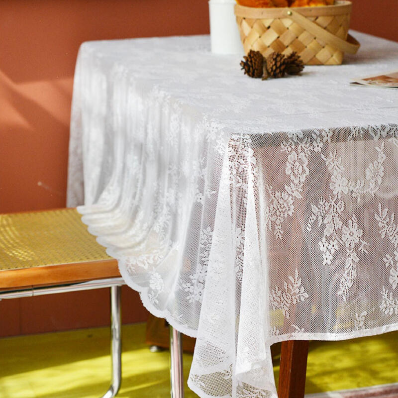 3design white summer lace table cloth