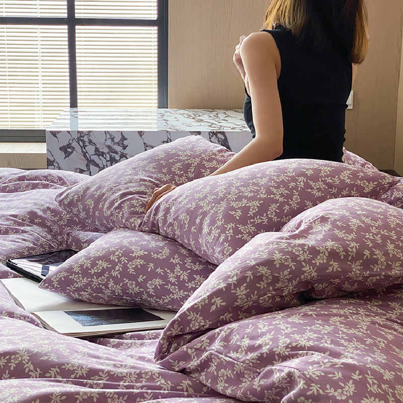 2design natural floral flower bedlinen set