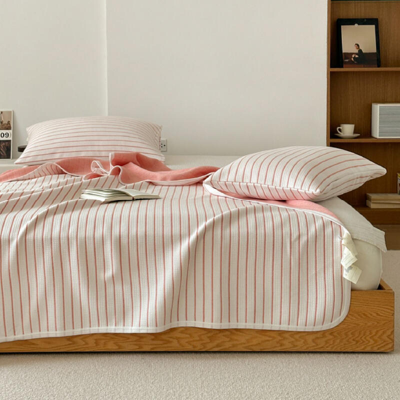 3color casual stripe summer quilt