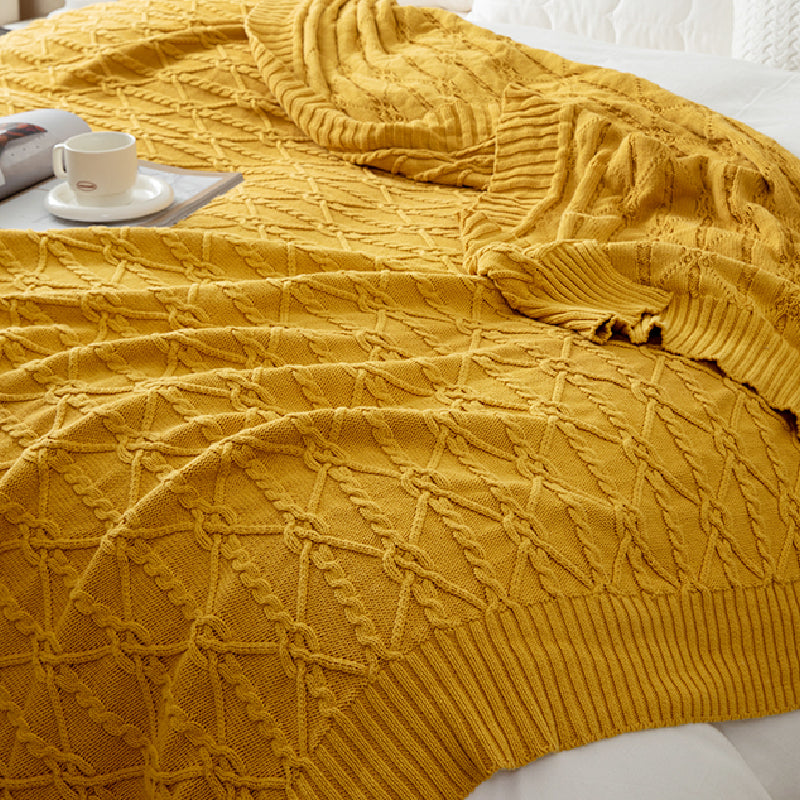 3color sweater design blanket