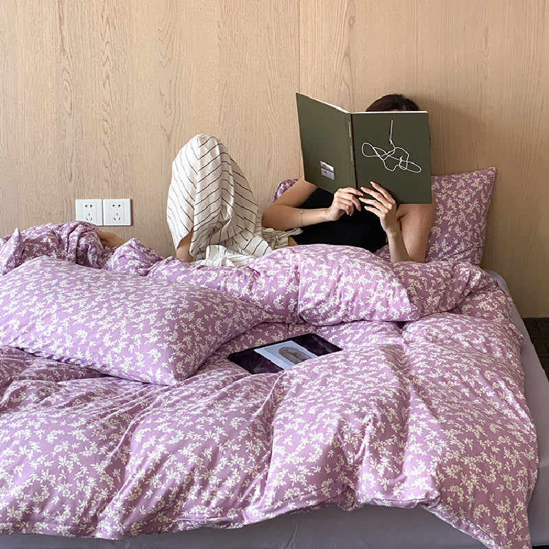 2design natural floral flower bedlinen set