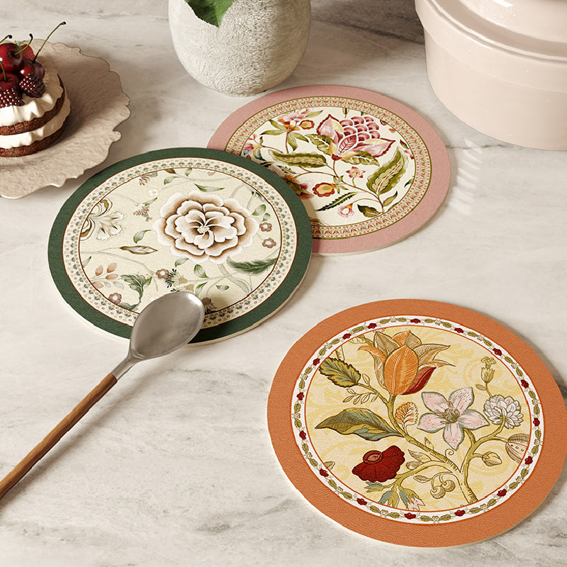 9design elegant flower coaster