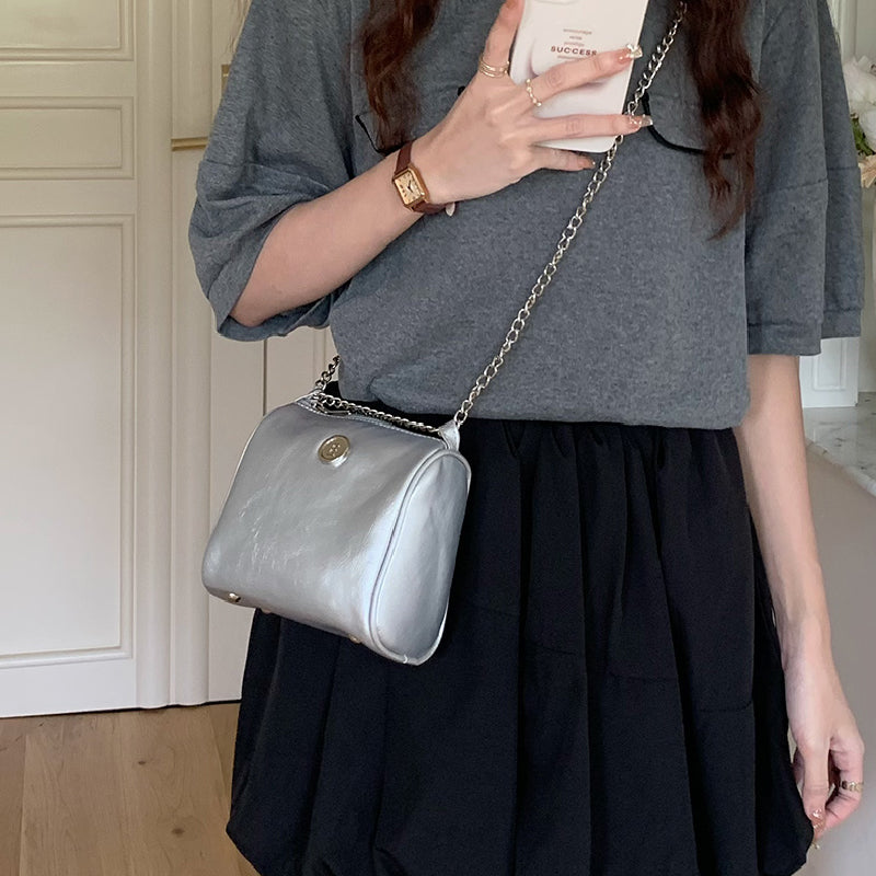 elegant compact shoulder bag