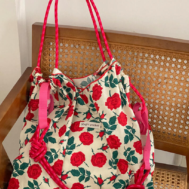 3design vivid floral tote bag