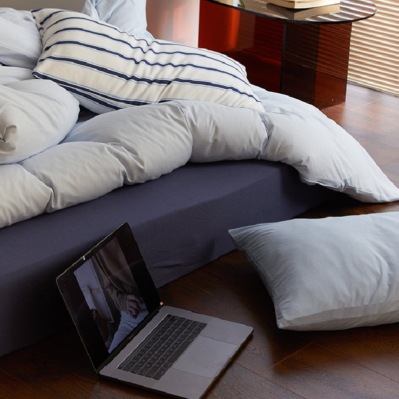 3design blue simple bedlinen set