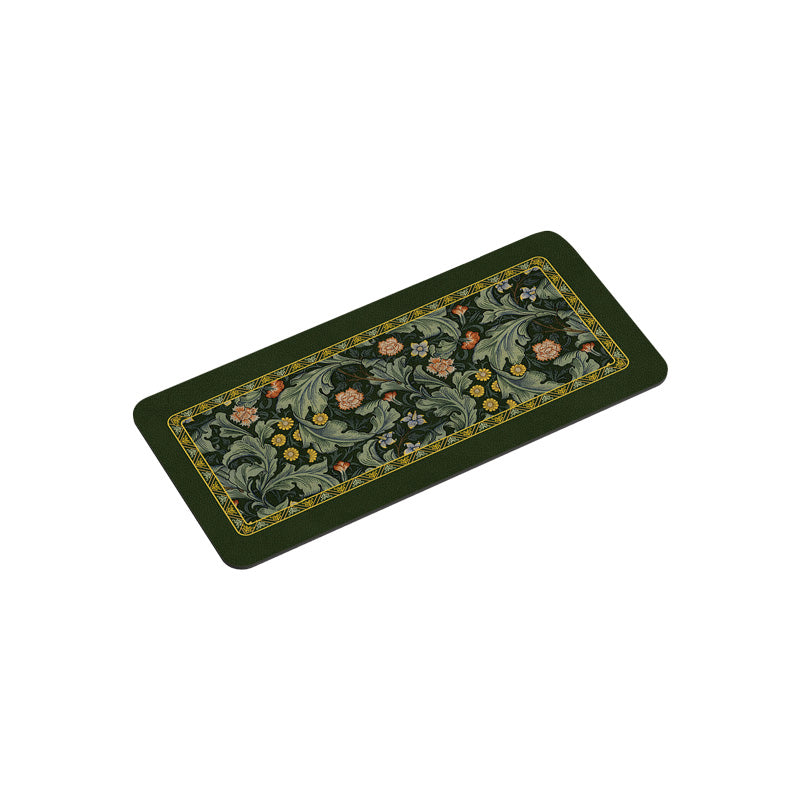 elegant black flower bathroom coaster
