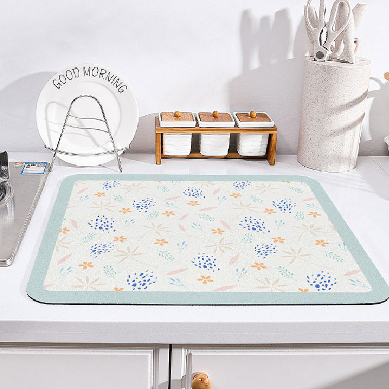 8design girly flower sink mat
